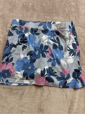 croft & barrow Blue, Navy, Pink Floral Mini Skirt